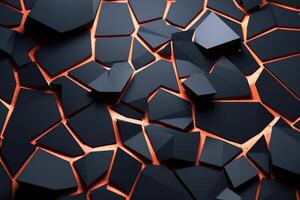 Voronoi Blocks Pattern Texture Background photo