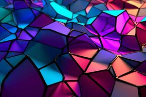 Voronoi Blocks Pattern Texture Background photo