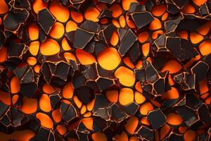 Voronoi Blocks Pattern Texture Background Generative AI photo