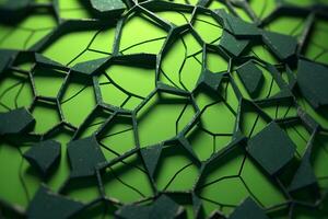 Voronoi Blocks Pattern Texture Background Generative AI photo