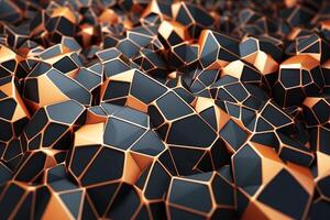 Voronoi Blocks Pattern Texture Background photo