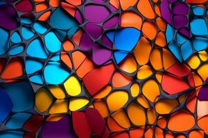 Voronoi Blocks Pattern Texture Background photo
