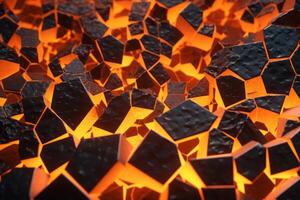 Voronoi Blocks Pattern Texture Background photo