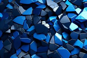 Voronoi Blocks Pattern Texture Background Generative AI photo