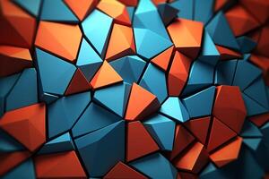 Voronoi Blocks Pattern Texture Background photo