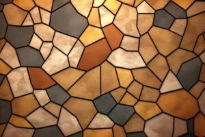 Voronoi Blocks Pattern Texture Background Generative AI photo