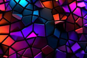 Voronoi Blocks Pattern Texture Background photo