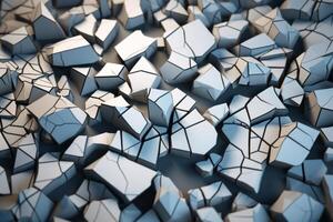 Voronoi Blocks Pattern Texture Background photo