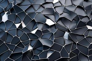 Voronoi Blocks Pattern Texture Background Generative AI photo