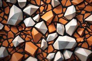 Voronoi Blocks Pattern Texture Background photo