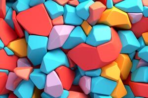 voronoi bloques modelo textura antecedentes generativo ai foto