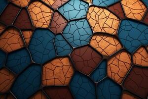 voronoi bloques modelo textura antecedentes generativo ai foto