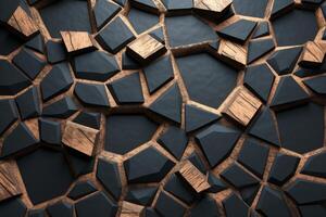 Voronoi Blocks Pattern Texture Background photo