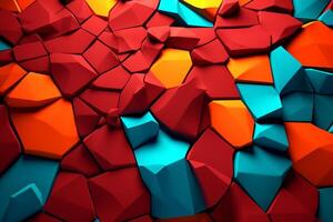 Voronoi Blocks Pattern Texture Background photo