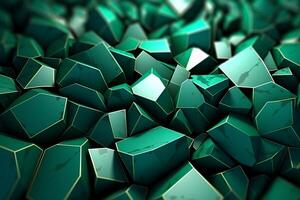 Voronoi Blocks Pattern Texture Background Generative AI photo