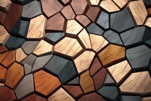 Voronoi Blocks Pattern Texture Background photo