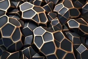 Voronoi Blocks Pattern Texture Background photo