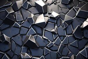 Voronoi Blocks Pattern Texture Background photo