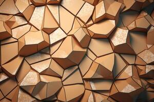 Voronoi Blocks Pattern Texture Background Generative AI photo