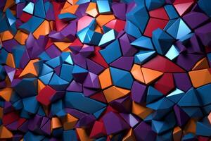 Voronoi Blocks Pattern Texture Background photo