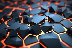 Voronoi Blocks Pattern Texture Background photo