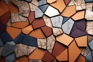 Voronoi Blocks Pattern Texture Background Generative AI photo