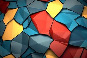 Voronoi Blocks Pattern Texture Background photo