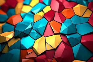 voronoi bloques modelo textura antecedentes generativo ai foto