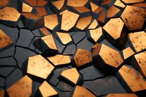 Voronoi Blocks Pattern Texture Background photo