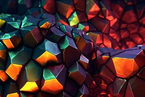 Voronoi Blocks Pattern Texture Background photo