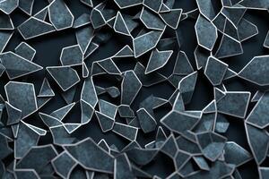 Voronoi Blocks Pattern Texture Background Generative AI photo