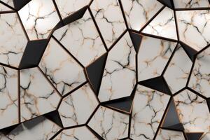 Voronoi Blocks Pattern Texture Background photo