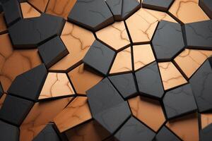 Voronoi Blocks Pattern Texture Background photo