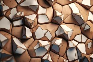 Voronoi Blocks Pattern Texture Background photo