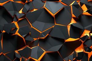Voronoi Blocks Pattern Texture Background photo