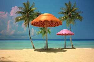 Whimsical Tropical Beachscape photo