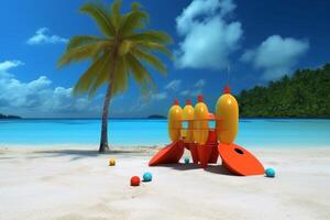 Whimsical Tropical Beachscape photo