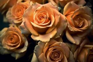 Yellow Rose Texture Background photo