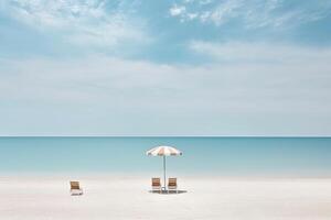Minimalistic Summer Beachscape photo