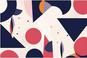 an abstract pattern with geometric shapes and circles generative AI photo