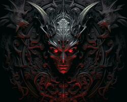 the cover of the game diablo 3 by blizzard games generative AI photo