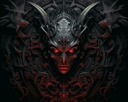 the cover of the game diablo 3 by blizzard games generative AI photo