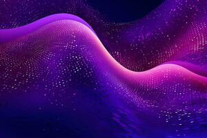Abstract Wave Mesh Point Cloud Array Background Design generative AI photo