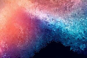 Abstract Wave Mesh Point Cloud Array Background Design generative AI photo
