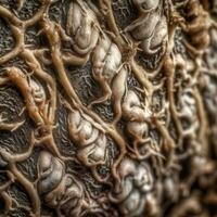 Closeup of a Unique Exotic Texture generative AI photo