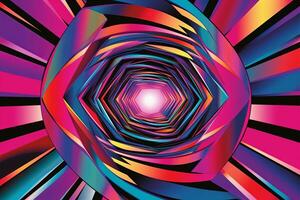 Colorful Hypnotic Dreams Mesmerizing Background generative AI photo