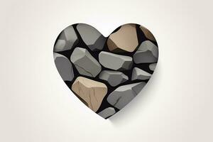 Diverse and Unique Minimalist Sleek and Defined Heart Design Graphic generative AI photo