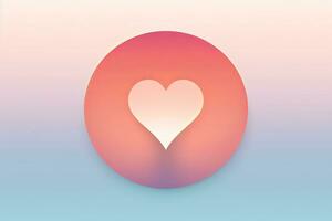 Diverse and Unique Minimalist Sleek and Defined Heart Design Graphic generative AI photo