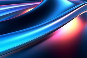 Dynamic Colored Lines Gradient Abstract Background generative AI photo