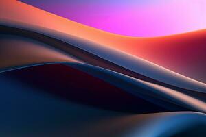 Dynamic Colored Lines Gradient Abstract Background generative AI photo